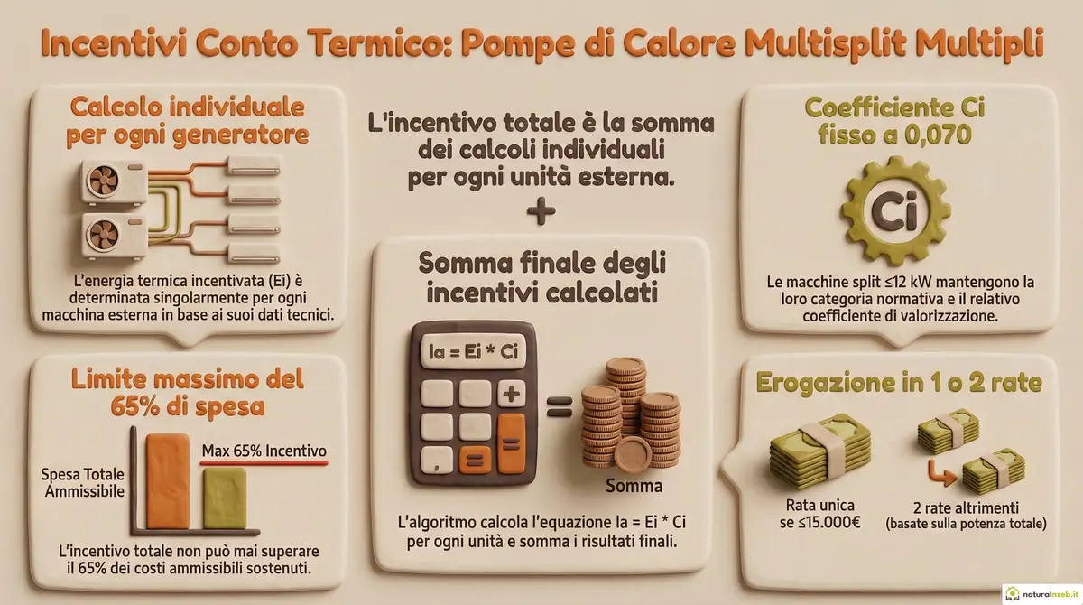 Calcolo incentivo conto termico 3.0 multisplit