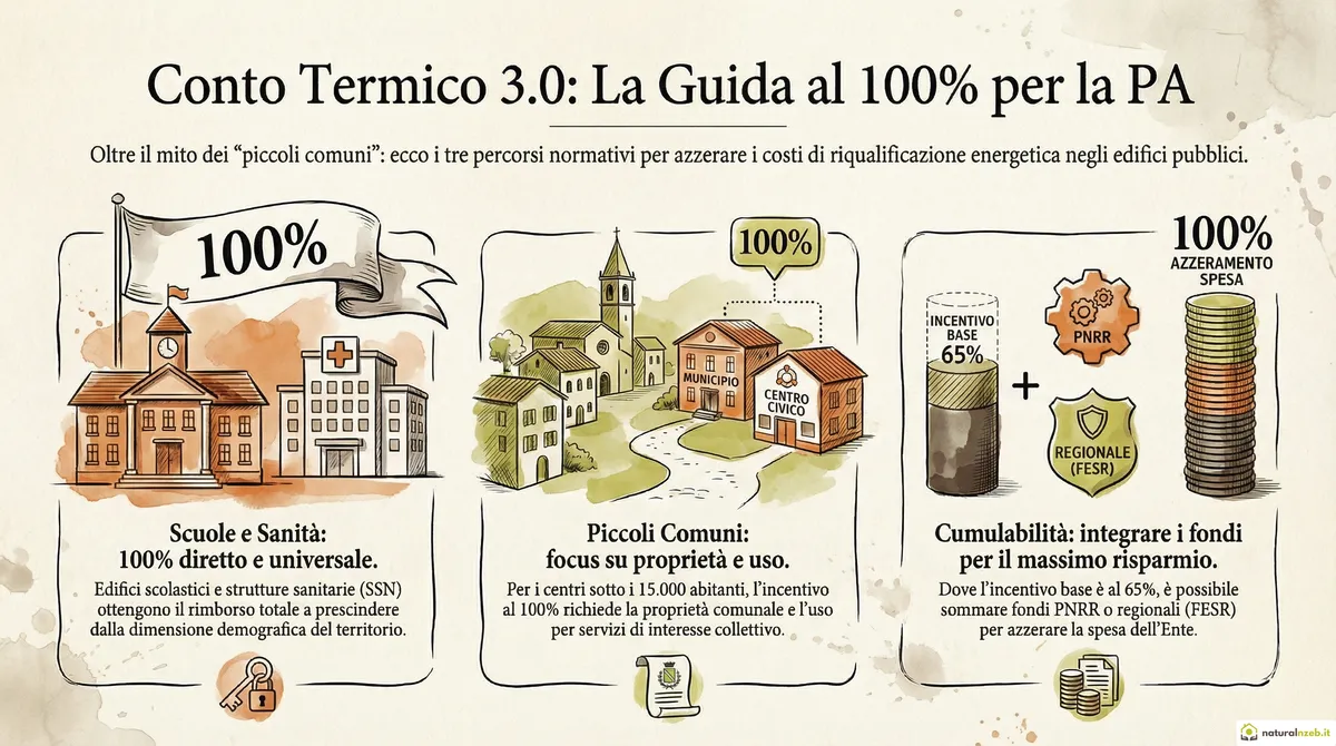 Conto termico 3.0 al 100% per scuole e ospedali