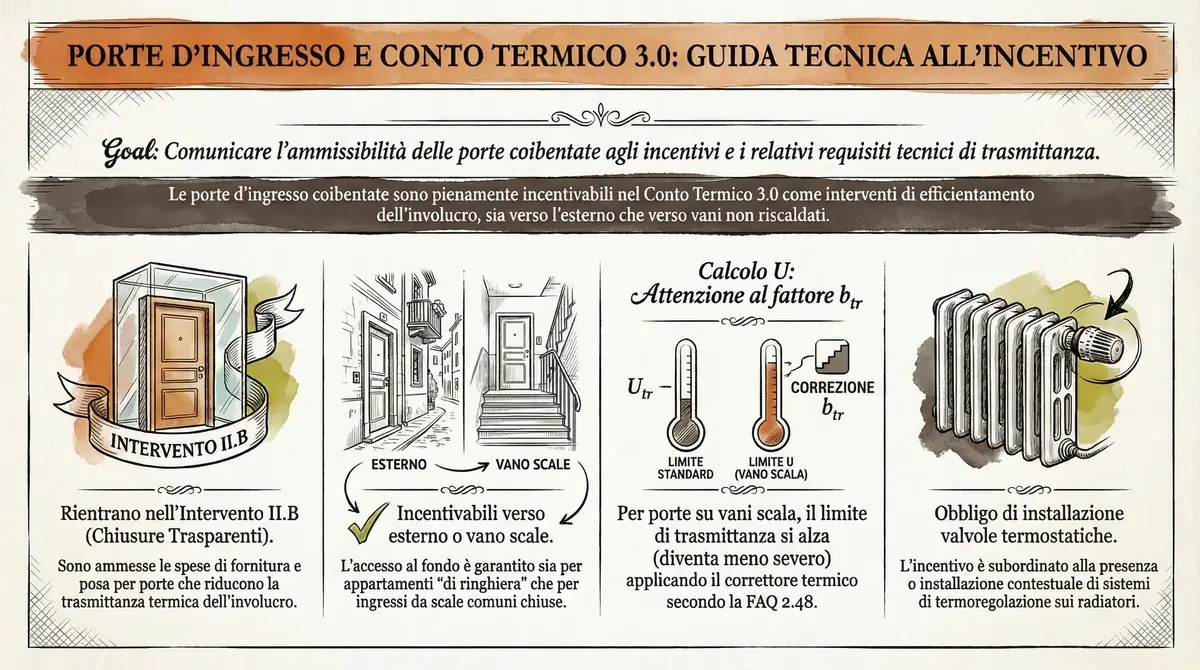 Conto Termico 3.0 per portoncino ingresso fano scala