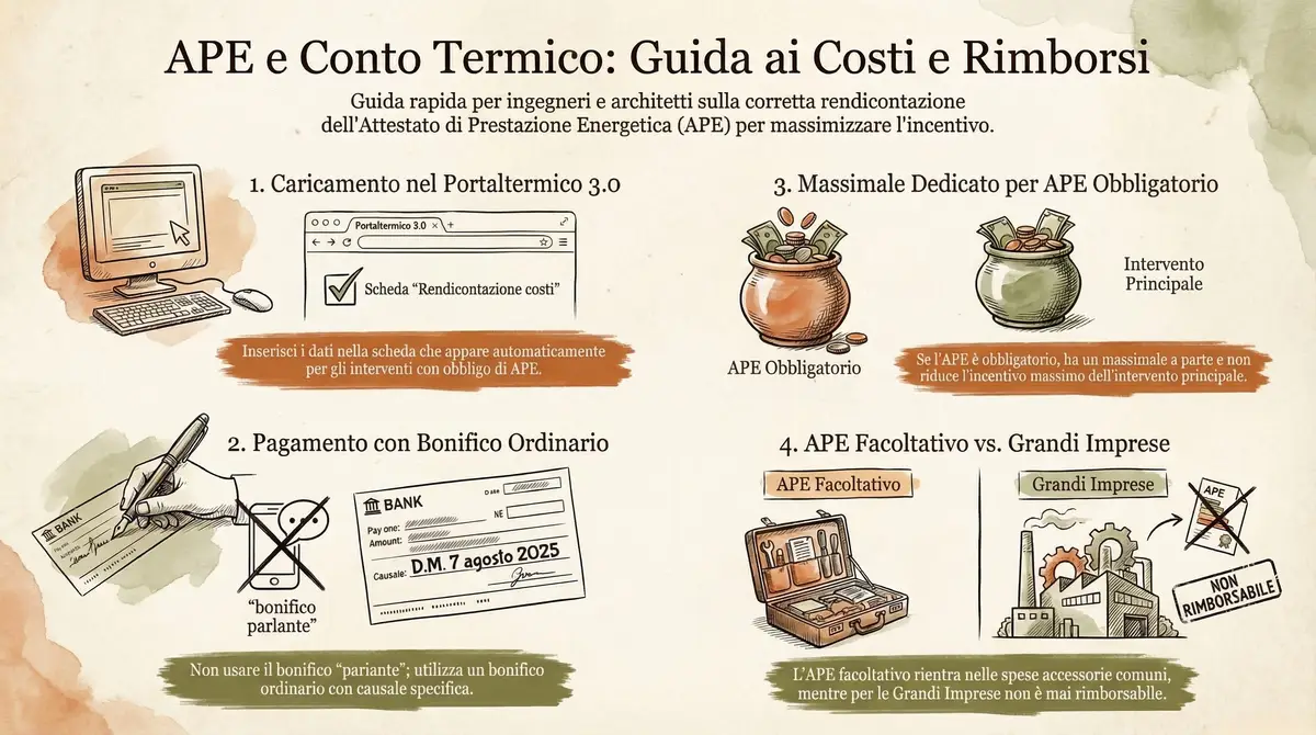 Rimborso costo APE per conto termico 3.0
